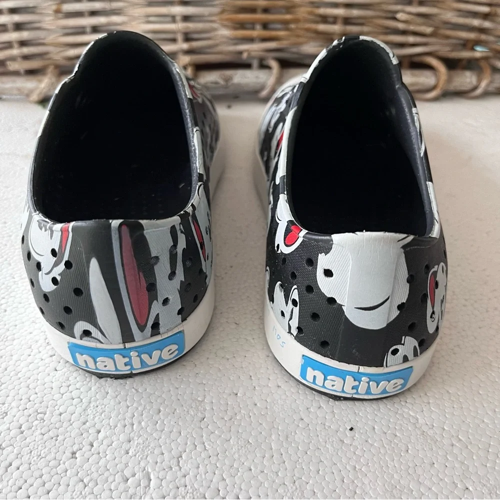 Native Black and White Mickey Mouse  Slip-On shoes - Picture 3 of 5